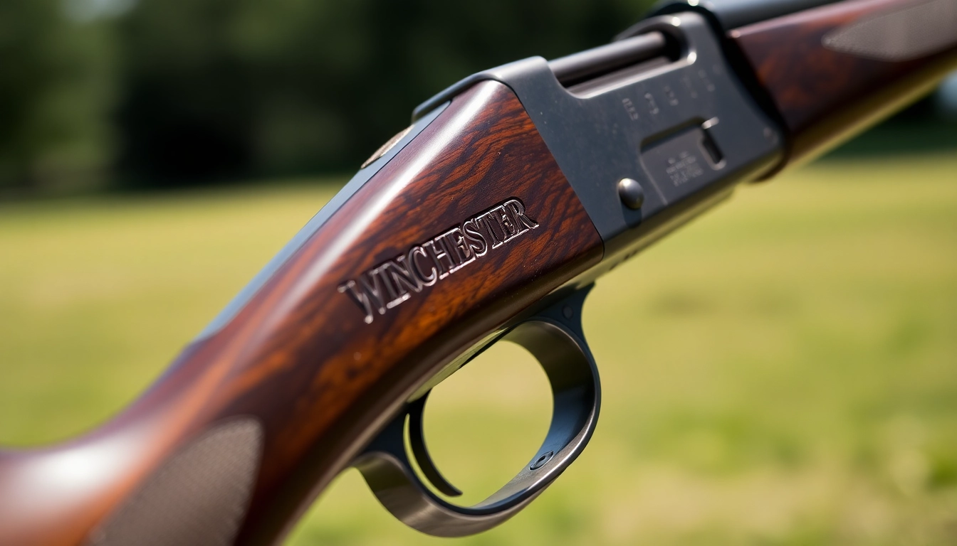 Authentic 32WIN rifle showcasing classic craftsmanship with detailed metalwork and a wooden stock, ideal for collectors and shooters.