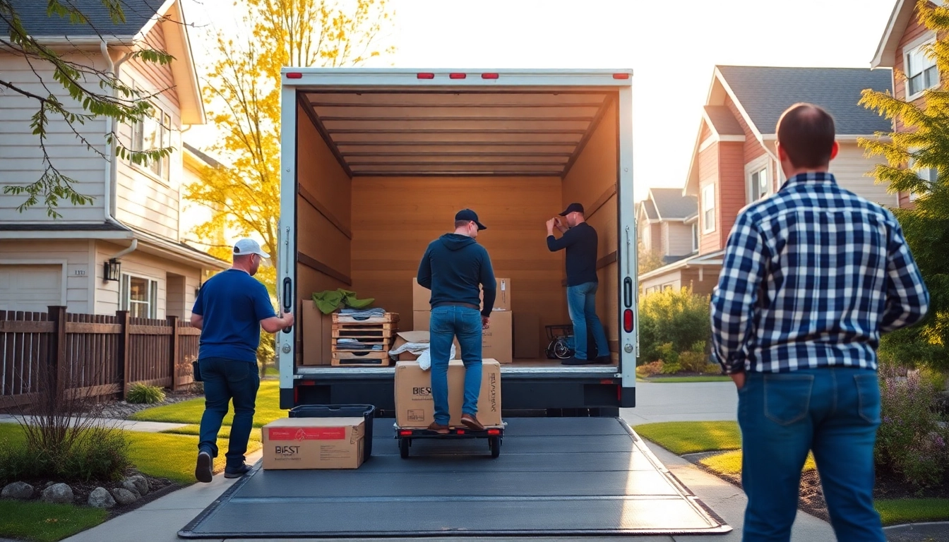 Professional movers providing Calgary moving & relocation services, loading a truck with care and precision.