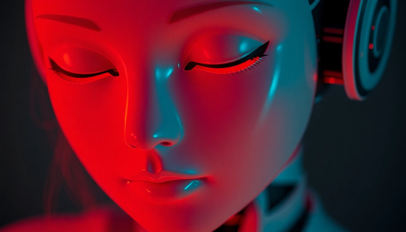 Hyper-realistic nsfw ai-generated digital figure engaging in intimate pose with detailed textures and emotional expression, showcasing advanced AI image creation.