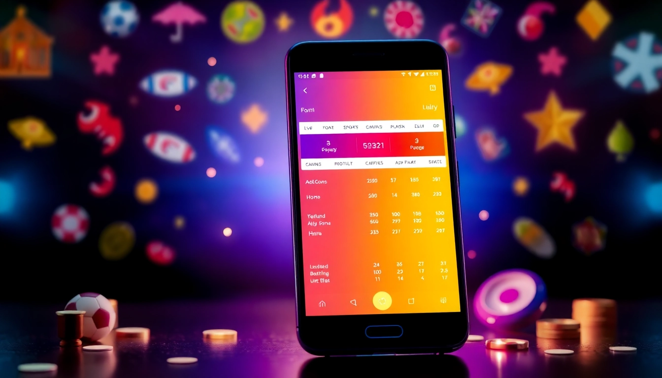 The fairplay app interface showing live sports betting and casino games on a sleek mobile device for quick access and easy betting.