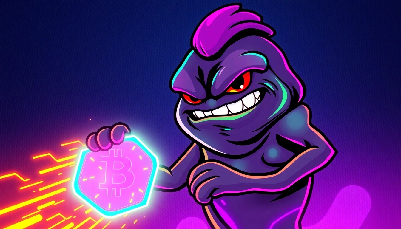 Dynamic image illustrating Angry Pepe Token's community-driven crypto utility with Meme and