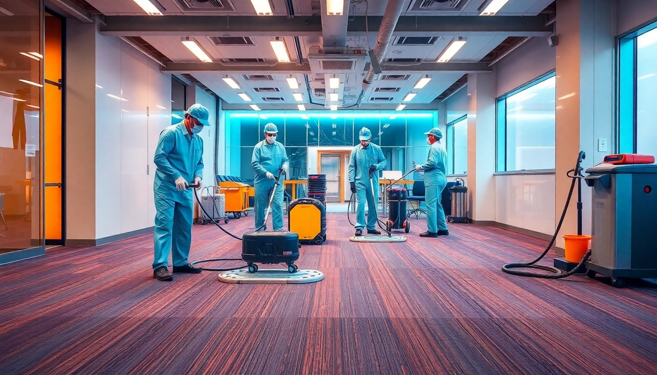 Professional team performing Lavaggio tappeto Milano with advanced equipment and clean environment