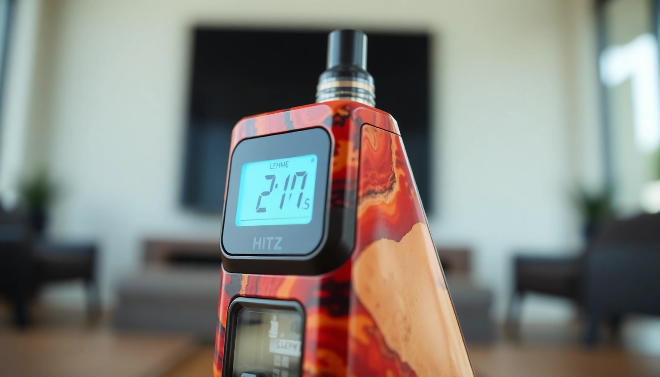 Visit httpshitzcalifornia.comshop to see a premium Hitz disposable vape with a bright LCD